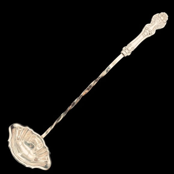 Reed Barton King Francis 15.5' Punch Ladle Hollow Handle Hollowware Silver Plate - Picture 1 of 7